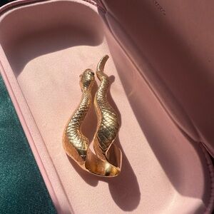 Elegant Gold Snake Statement Ring